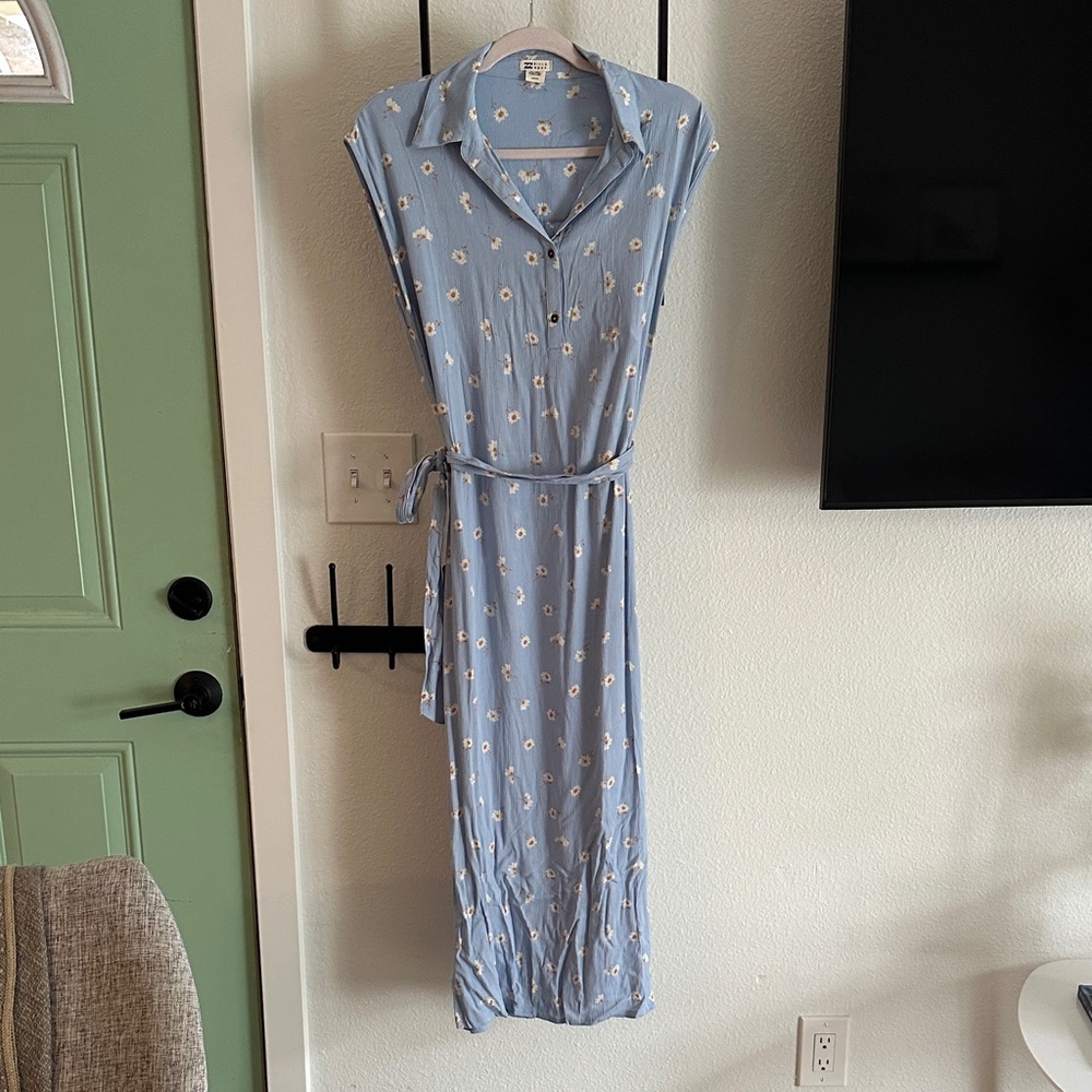 Billabong Light Blue Floral Maxi Dress